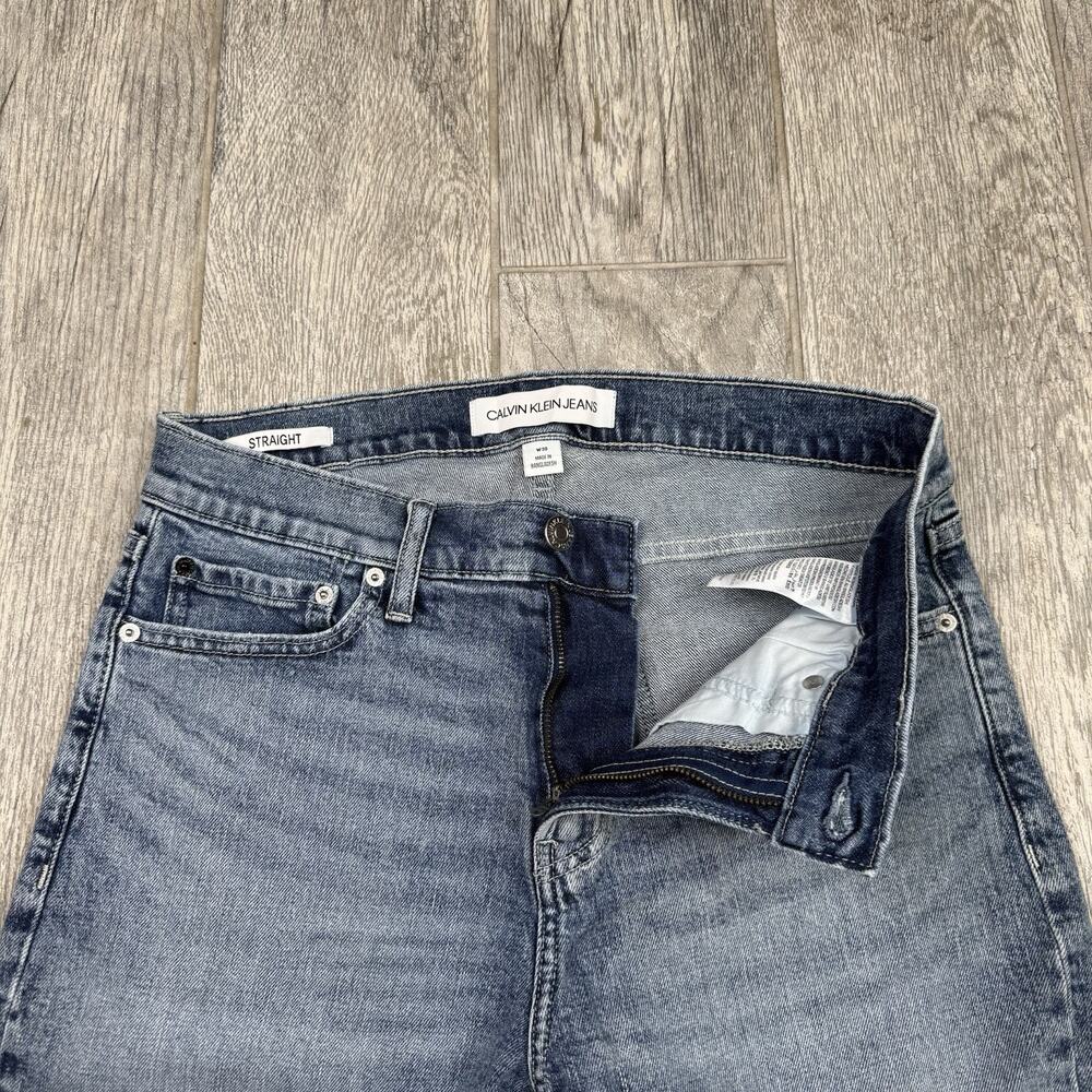Calvin Klein Jeans Men's Size 30 Blue Denim Shorts Straight Fit 10” Inseam - Picture 5 of 8